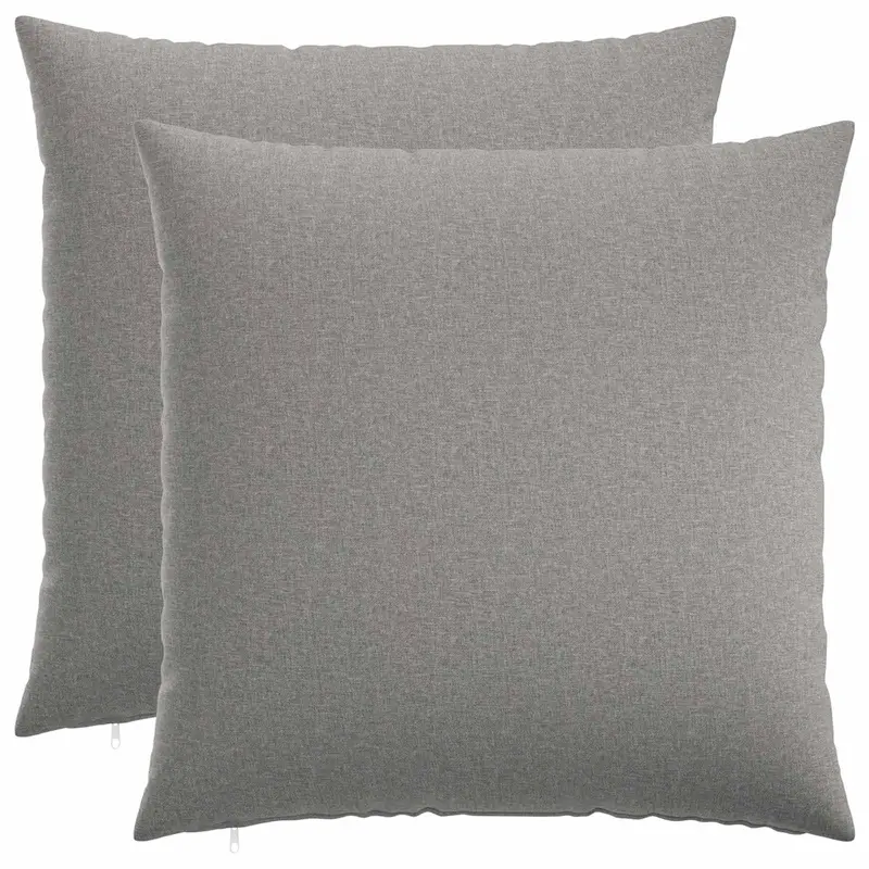 Vidaxl kussensloop 2 st heerlen wolkengrijs 55 x 55 cm stof