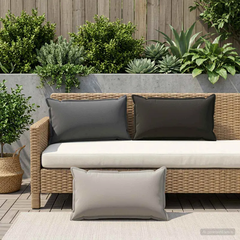 Vidaxl kussensloop 2 st houten antraciet 40 x 80 cm polyester