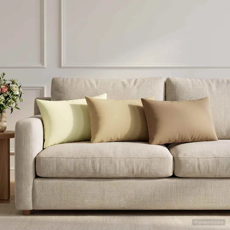 Vidaxl kussensloop 6 pcs heerlen crèmekleurig 30 x 50 cm polyester