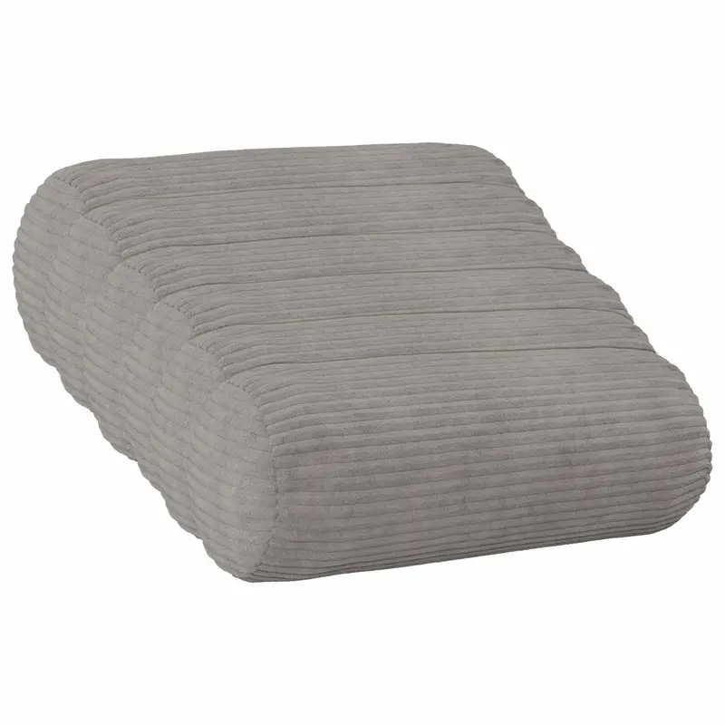 Vidaxl kussensloop 6 pcs heerlen lichtgrijs ø 15 x 40 cm corduroy