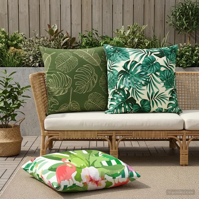 Vidaxl kussensloop 6 pcs heerlen meerkleurig 80 x 80 cm polyester