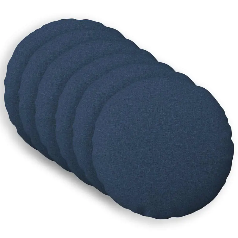 Vidaxl kussensloop 6 st heerlen blauw ø 50 cm stof