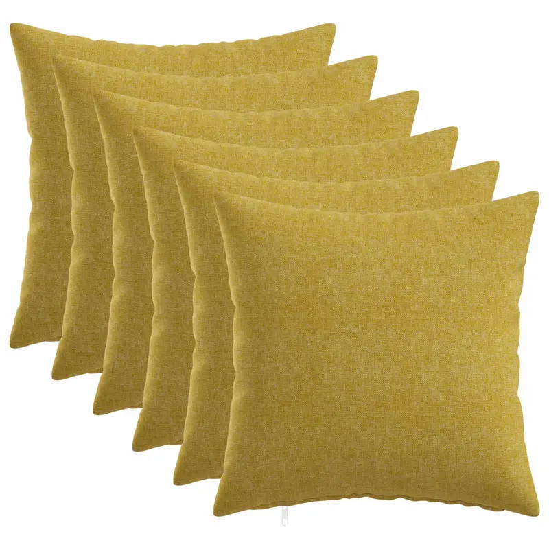 Vidaxl kussensloop 6 st heerlen lichtgroen 45 x 45 cm stof