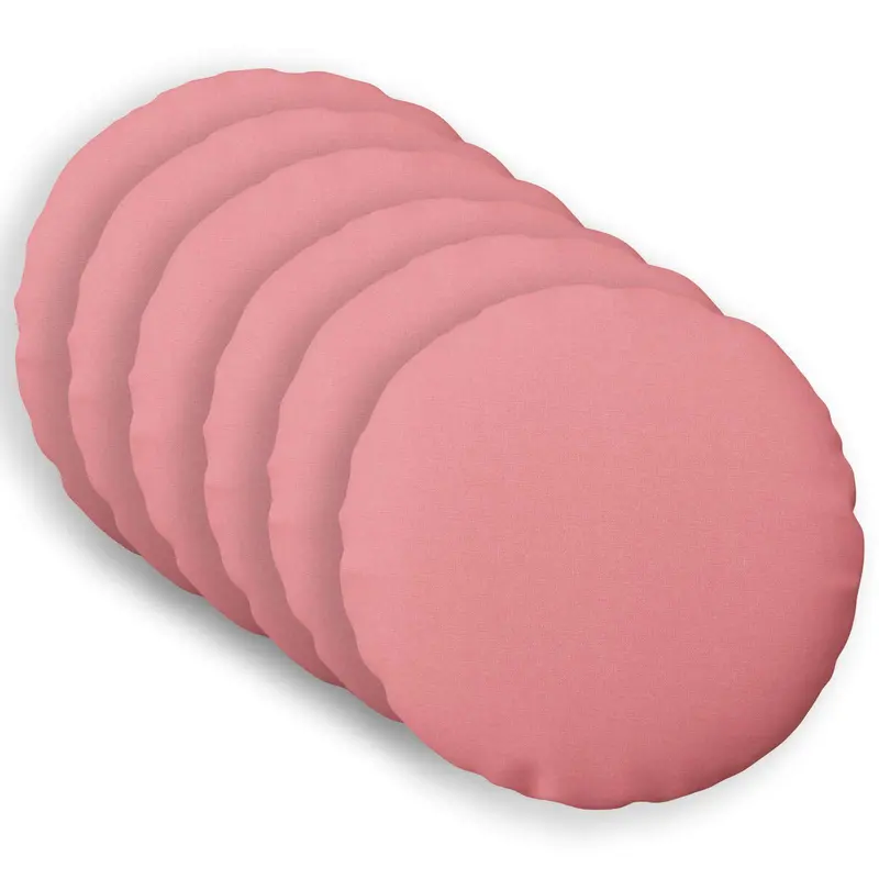 Vidaxl kussensloop 6 st heerlen roze ø 60 cm stof