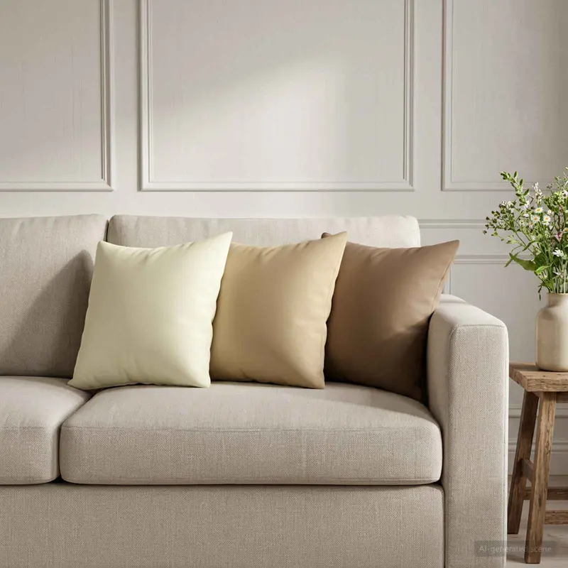 Vidaxl kussensloop 6 st heerlen taupe 30 x 30 cm polyester