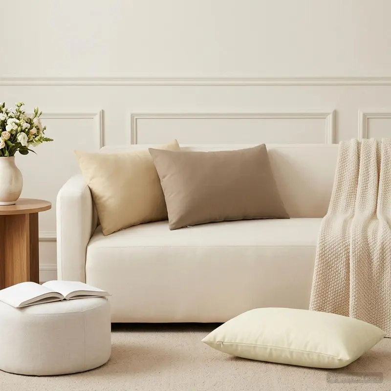 Vidaxl kussensloop 6 st heerlen taupe 50 x 80 cm polyester