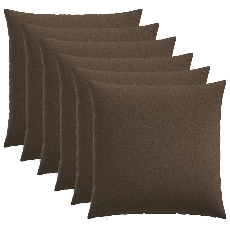 Vidaxl kussensloop 6 st heerlen taupe 60 x 60 cm stof