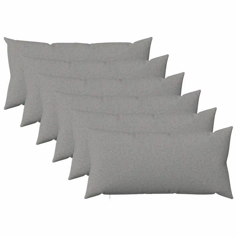 Vidaxl kussensloop 6 st heerlen wolkengrijs 40 x 70 cm stof