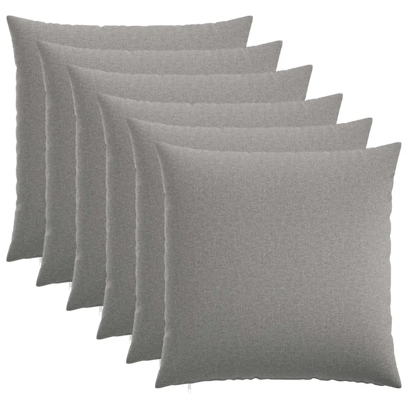 Vidaxl kussensloop 6 st heerlen wolkengrijs 65 x 65 cm stof