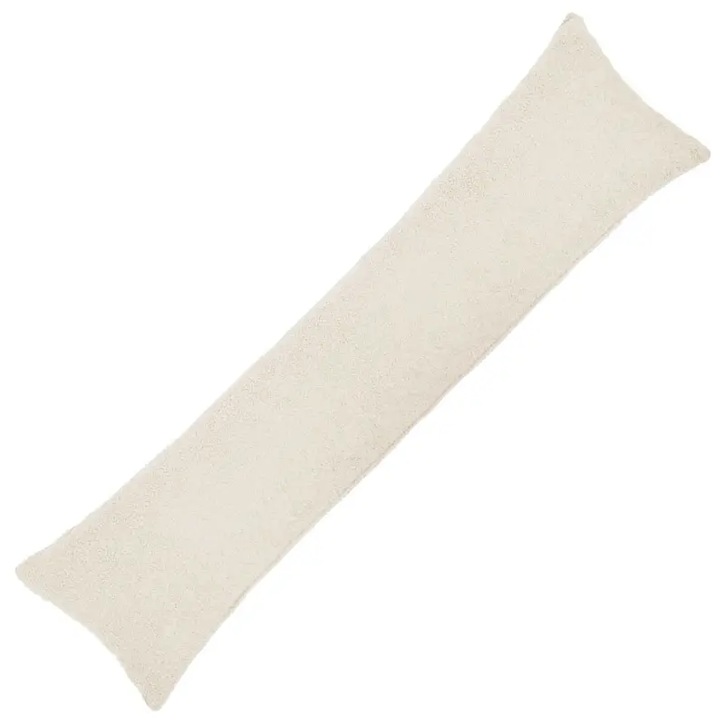 Vidaxl kussensloop heerlen crèmekleurig 40 x 145 cm bouclé