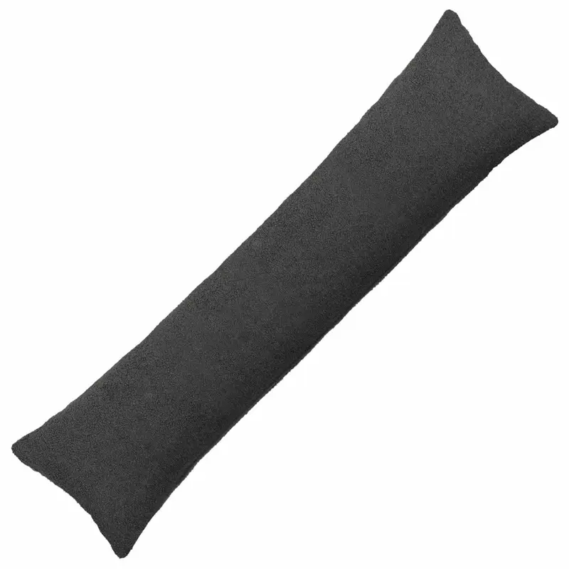 Vidaxl kussensloop heerlen donkergrijs 40 x 145 cm bouclé