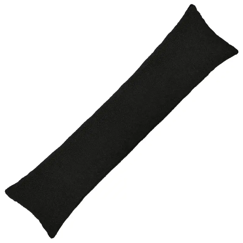 Vidaxl kussensloop heerlen zwart 40 x 145 cm bouclé