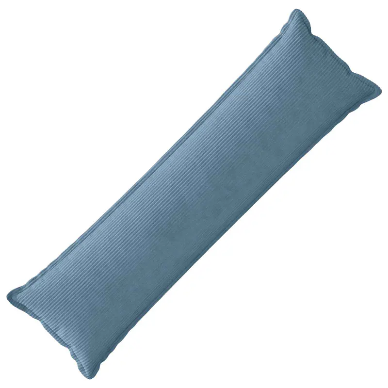 Vidaxl kussensloop houten blauw 40 x 145 cm corduroy