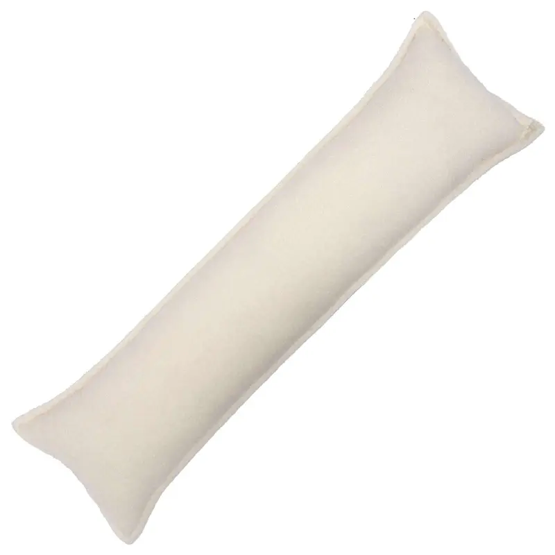 Vidaxl kussensloop houten crèmekleurig 40 x 145 cm bouclé