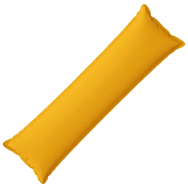 Vidaxl kussensloop houten lichtgeel 40 x 145 cm faux linnen