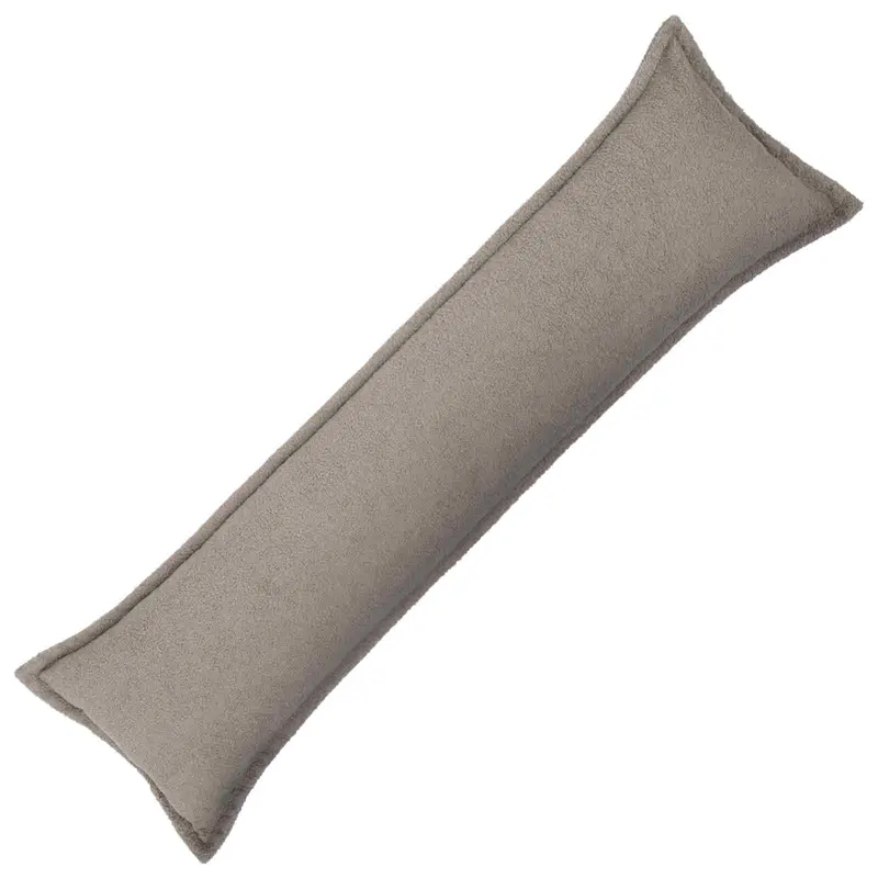 Vidaxl kussensloop houten lichtgrijs 40 x 145 cm bouclé