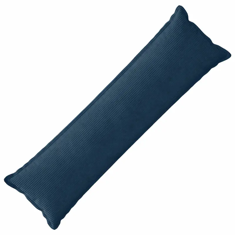 Vidaxl kussensloop houten marineblauw 40 x 145 cm corduroy