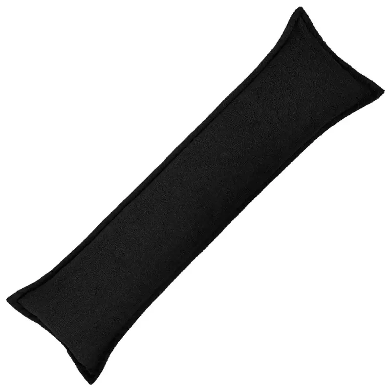 Vidaxl kussensloop houten zwart 40 x 145 cm bouclé