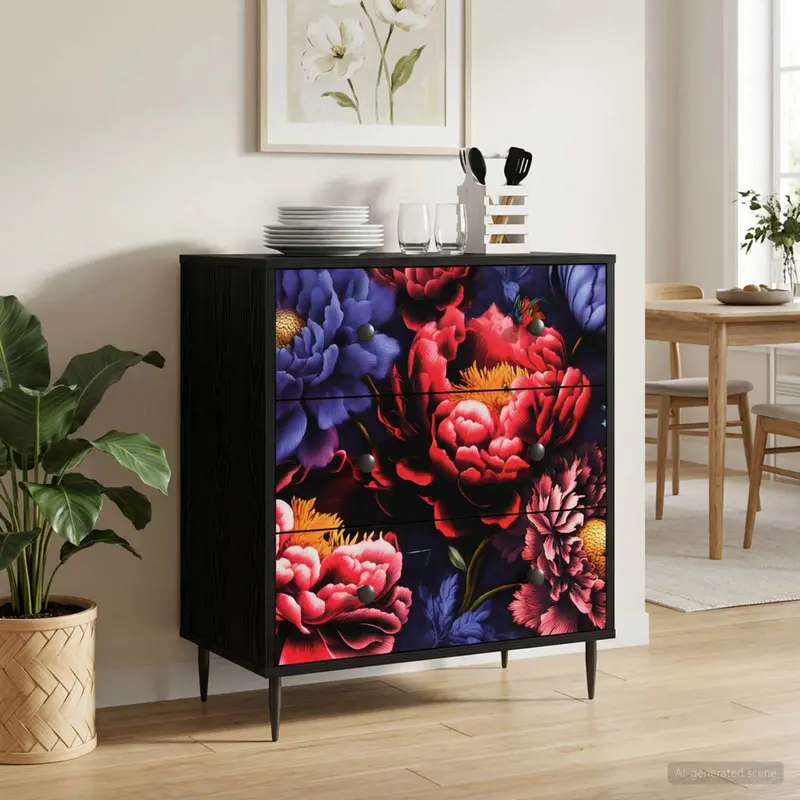 Vidaxl ladekast kiel donker pioenroosprint 66 x 36,5 x 76 cm