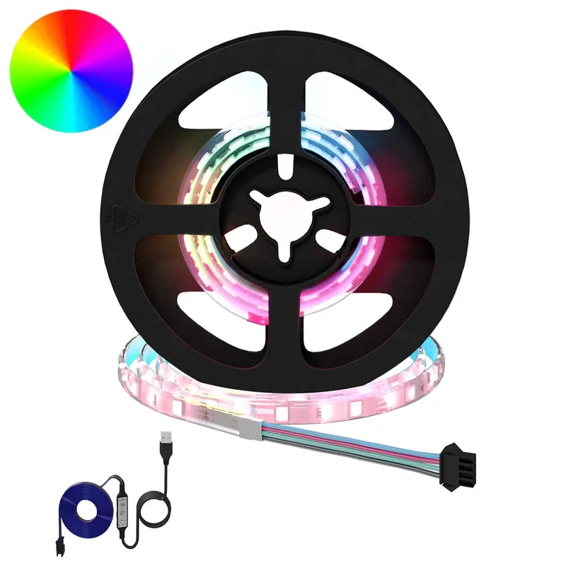 Vidaxl led-strip 12 st zwart en transparant koper en kunststof