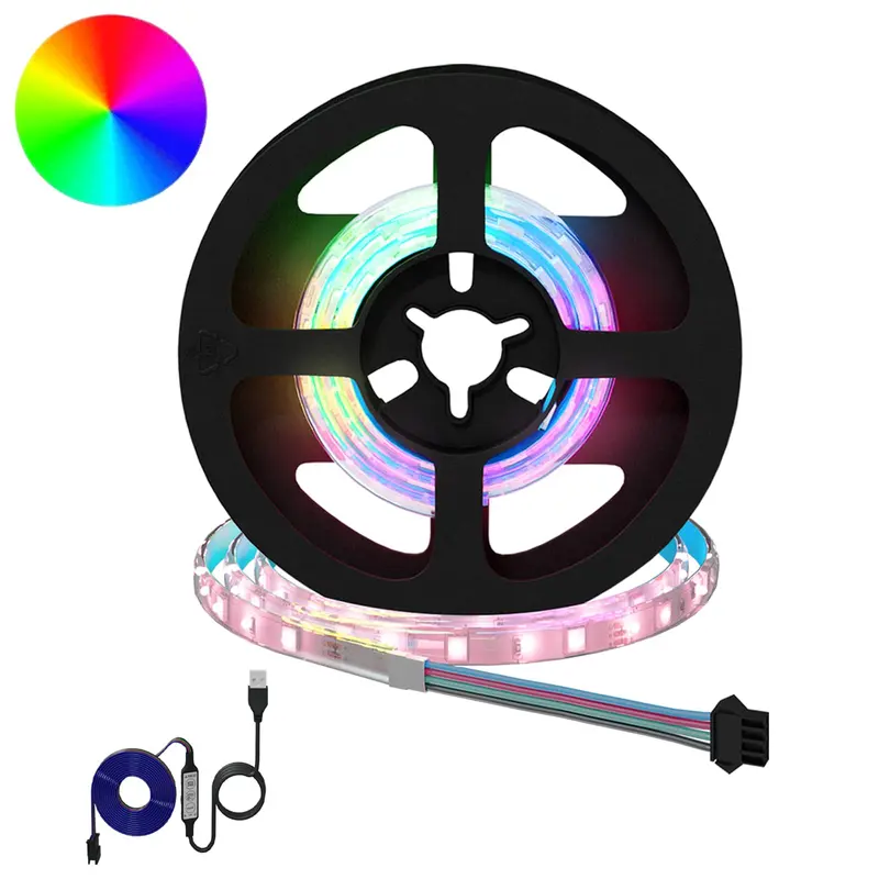 Vidaxl led-strip 12 st zwart en transparant koper en kunststof