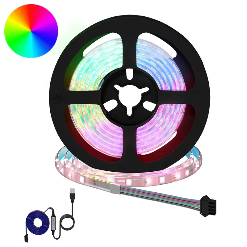 Vidaxl led-strip 12 st zwart en transparant koper en kunststof