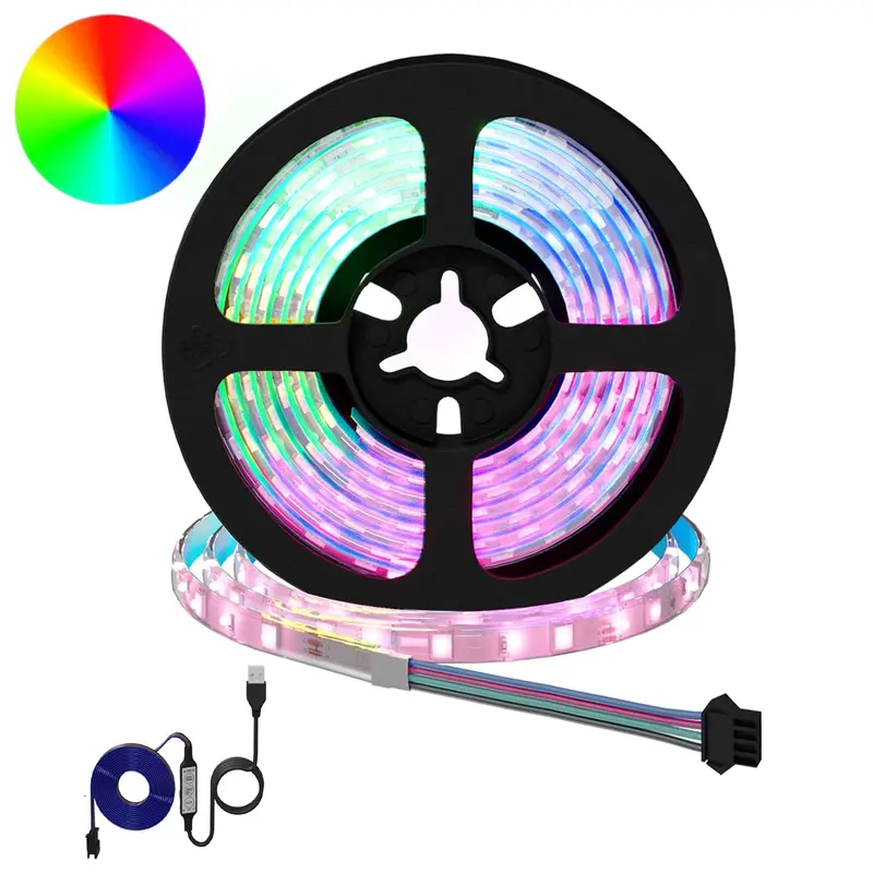 Vidaxl led-strip 12 st zwart en transparant koper en kunststof