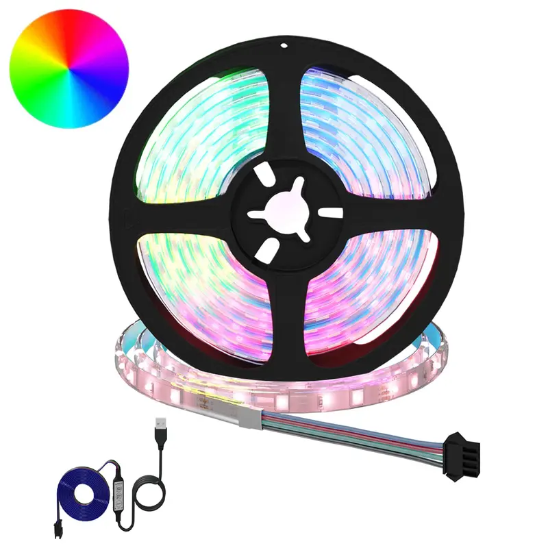 Vidaxl led-strip 12 st zwart en transparant koper en kunststof