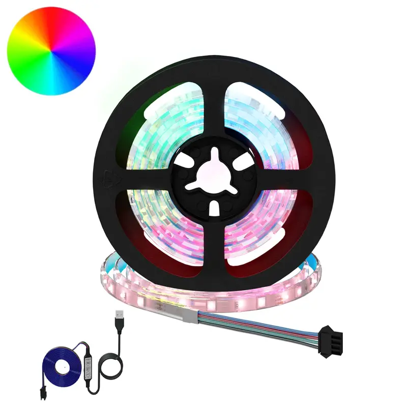 Vidaxl led-strip 12 st zwart en transparant koper en kunststof