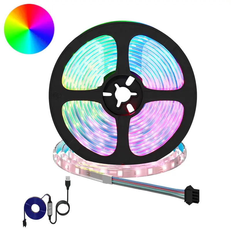 Vidaxl led-strip 12 st zwart en transparant koper en kunststof