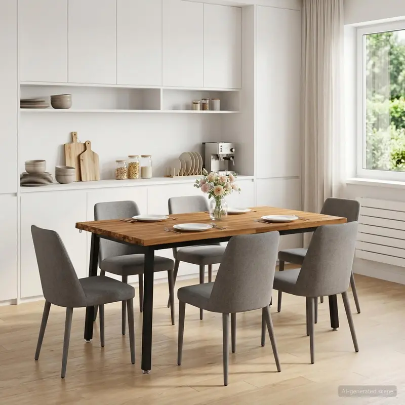 Vidaxl live edge eettafel 160 x 70 x 75 cm massief acaciahout naturel