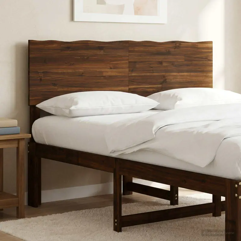 Vidaxl live edge hoofdbord rostock donkerbruin 160 cm