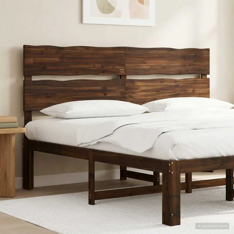 Vidaxl live edge hoofdbord rostock donkerbruin 180 cm