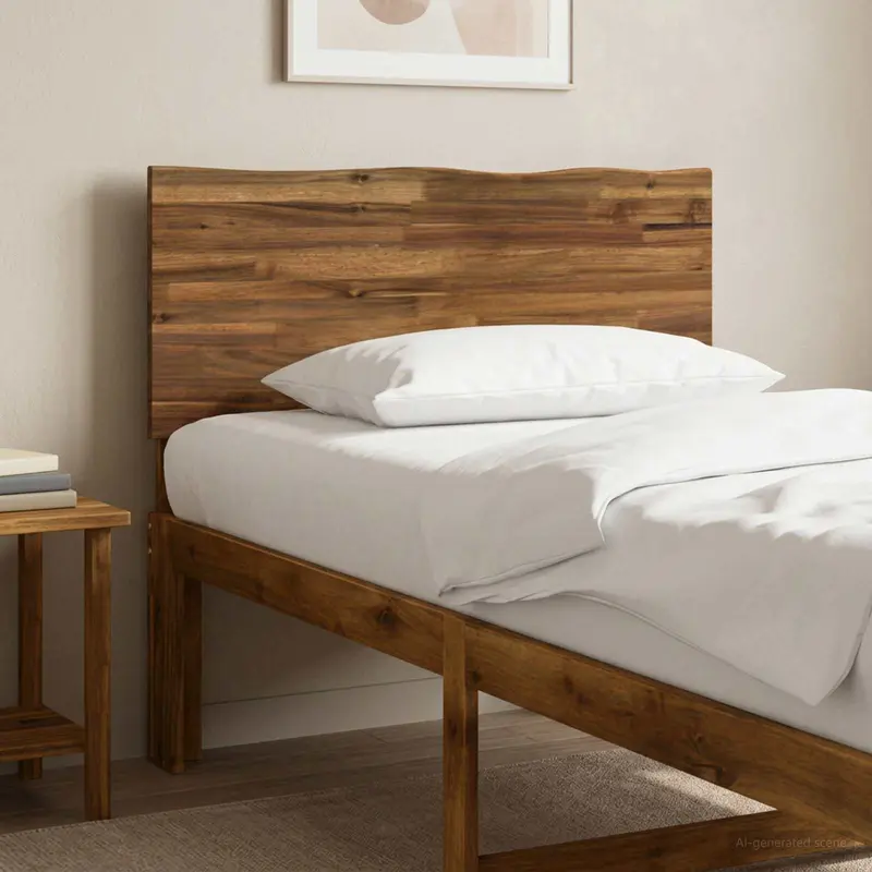 Vidaxl live edge hoofdbord rostock naturel 100 cm massief acaciahout