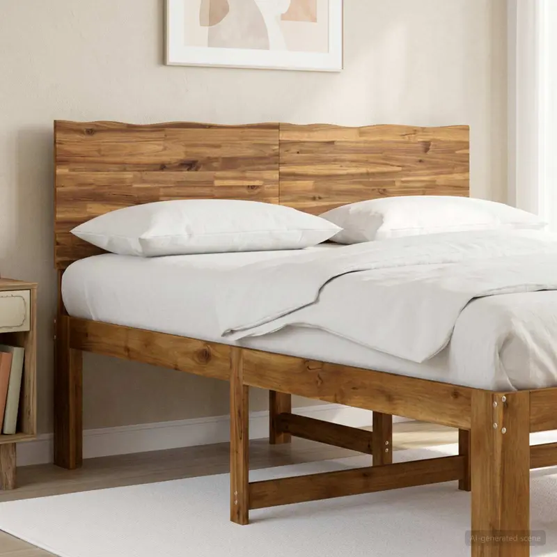 Vidaxl live edge hoofdbord rostock naturel 150 cm massief acaciahout