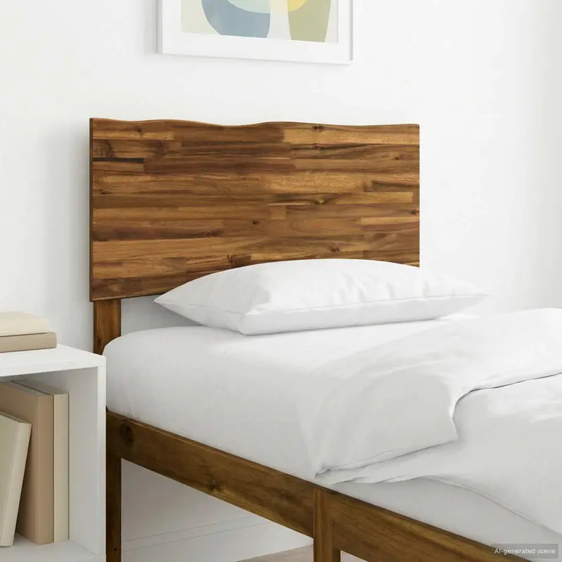 Vidaxl live edge hoofdbord rostock naturel 90 cm massief acaciahout