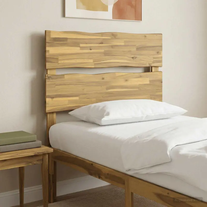 Vidaxl live edge hoofdbord rostock wit 100 cm massief acaciahout