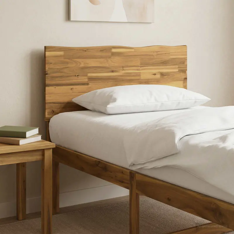Vidaxl live edge hoofdbord rostock wit 80 cm massief acaciahout