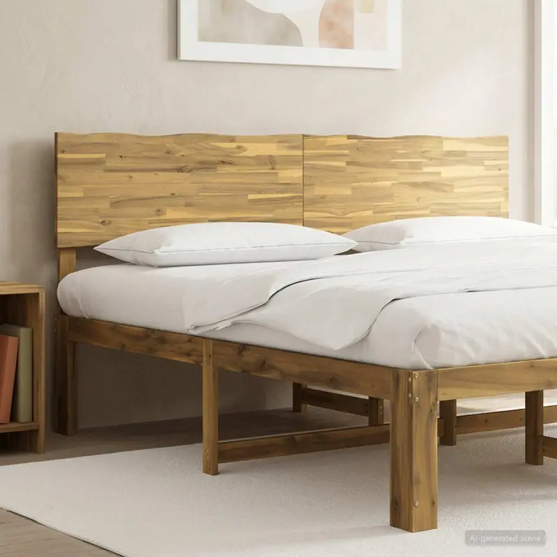 Vidaxl live edge hoofdbord rostock witgewassen 200 cm