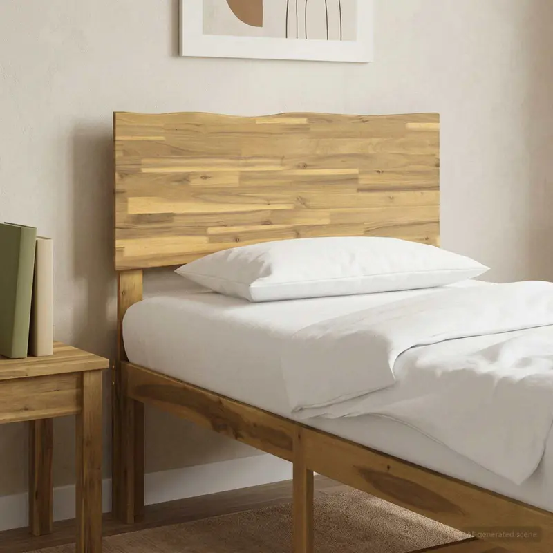 Vidaxl live edge hoofdbord rostock witgewassen 75 cm