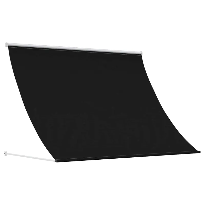 Vidaxl markies zwart 200 x 150 cm 180 g m² polyester met pu coating