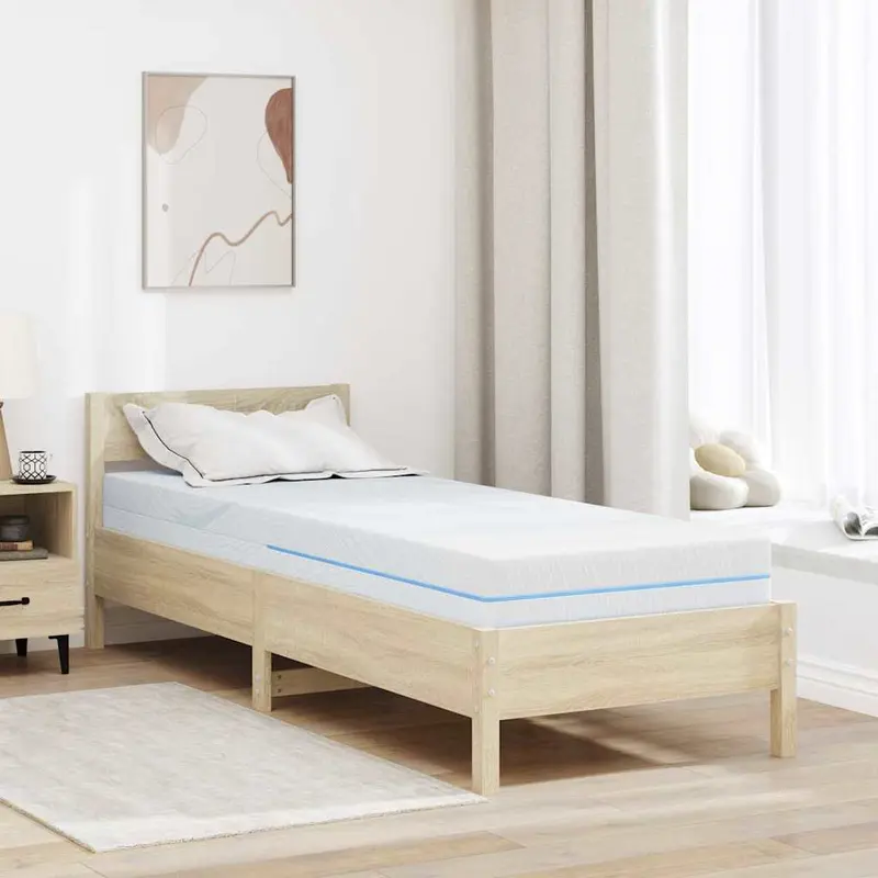 Vidaxl matras medium stevig 70 x 200 cm wit