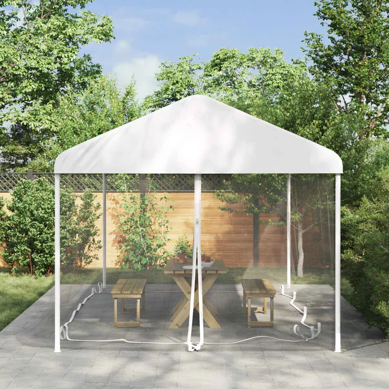 Vidaxl muggennet voor het prieel 220 mesh wit 6 x 3 x 2 m polyester