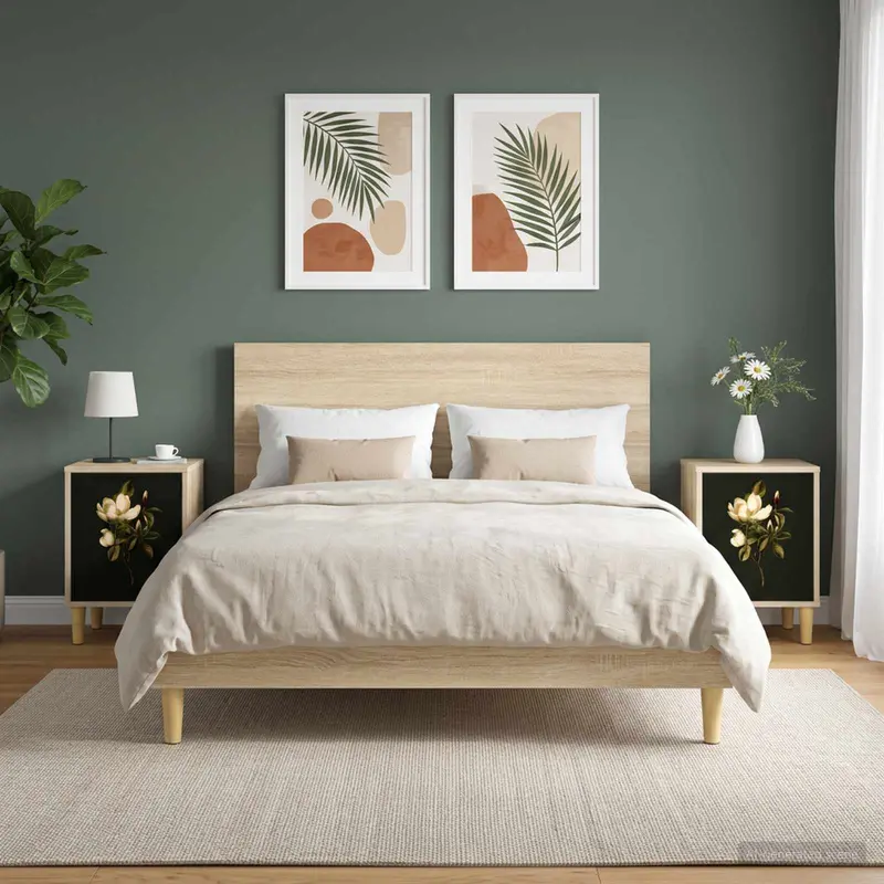 Vidaxl nachtkastje bremen 2 st sonoma eiken 36 x 33 x 50 cm