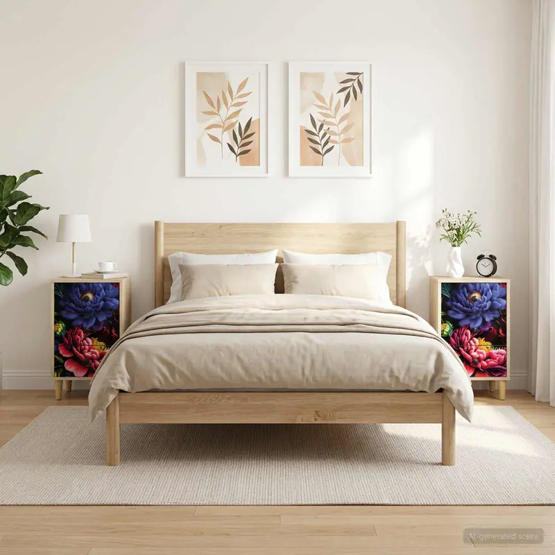 Vidaxl nachtkastje kiel 2 st sonoma eiken 36 x 33 x 60 cm bewerkt hout