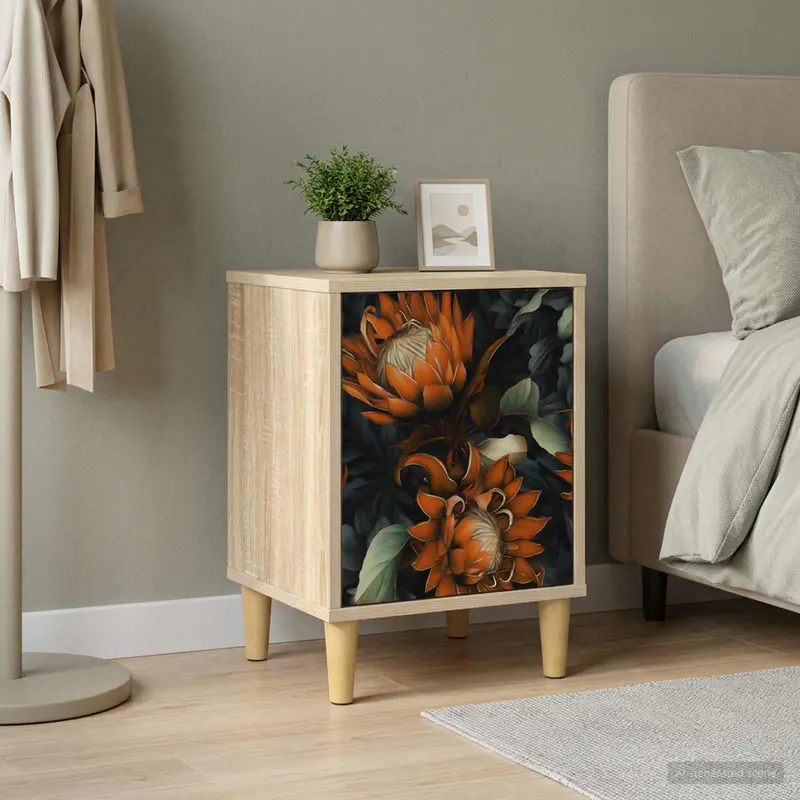 Vidaxl nachtkastje lochem sonoma eiken 36 x 33 x 50 cm bewerkt hout