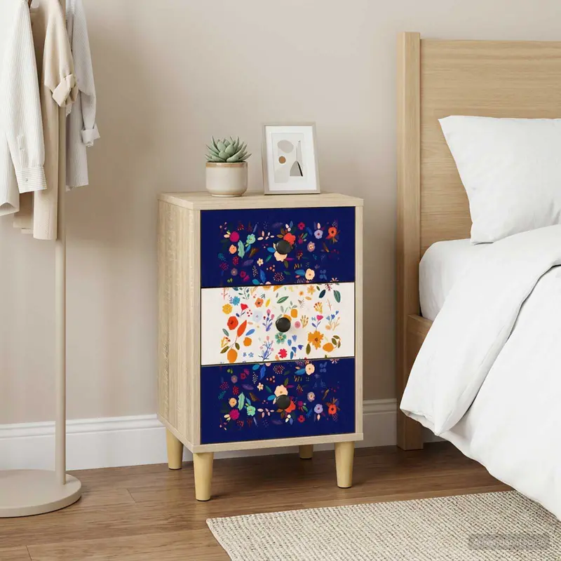 Vidaxl nachtkastje mainz 2 st sonoma eiken 36 x 33 x 60 cm