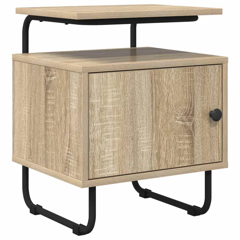 Vidaxl nachtkastje sonoma eiken 40 x 36,5 x 50 cm bewerkt hout