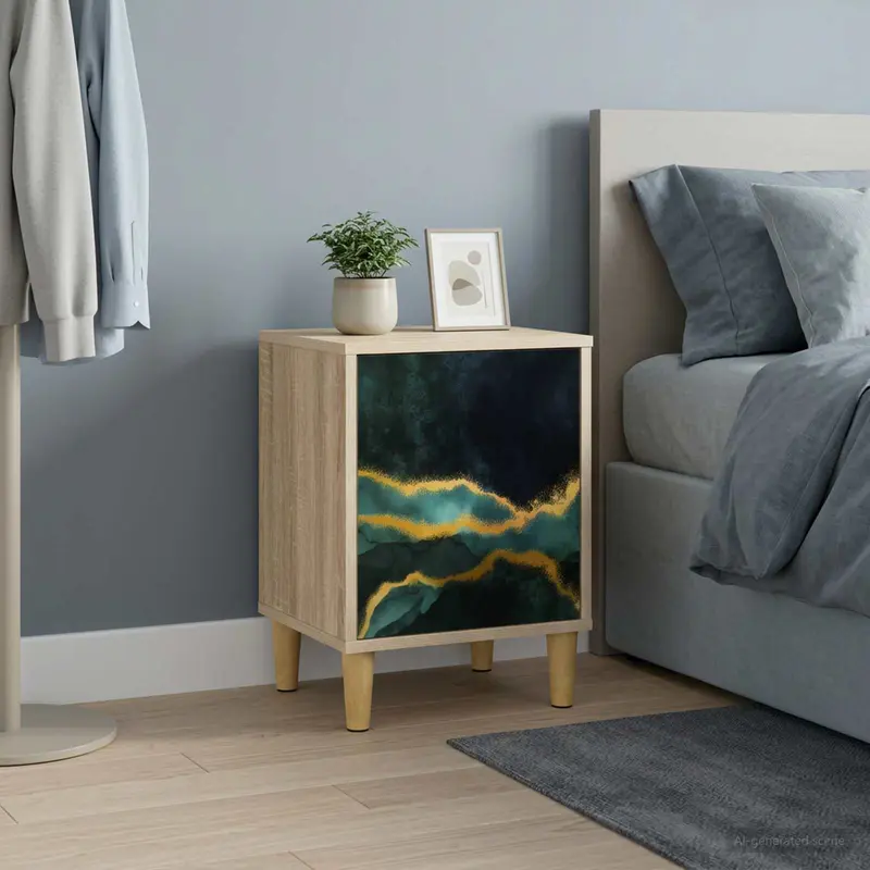 Vidaxl nachtkastje wijhe sonoma eiken 36 x 33 x 50 cm bewerkt hout