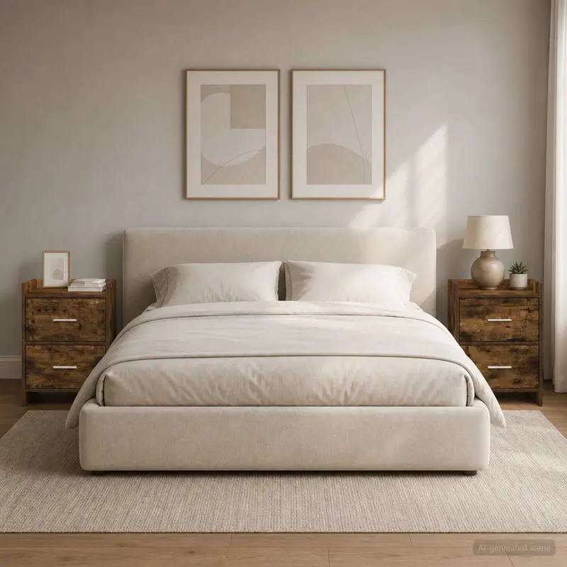 Vidaxl nachtkastjes 2 st gerookt eiken 40 x 30 x 60 cm bewerkt hout